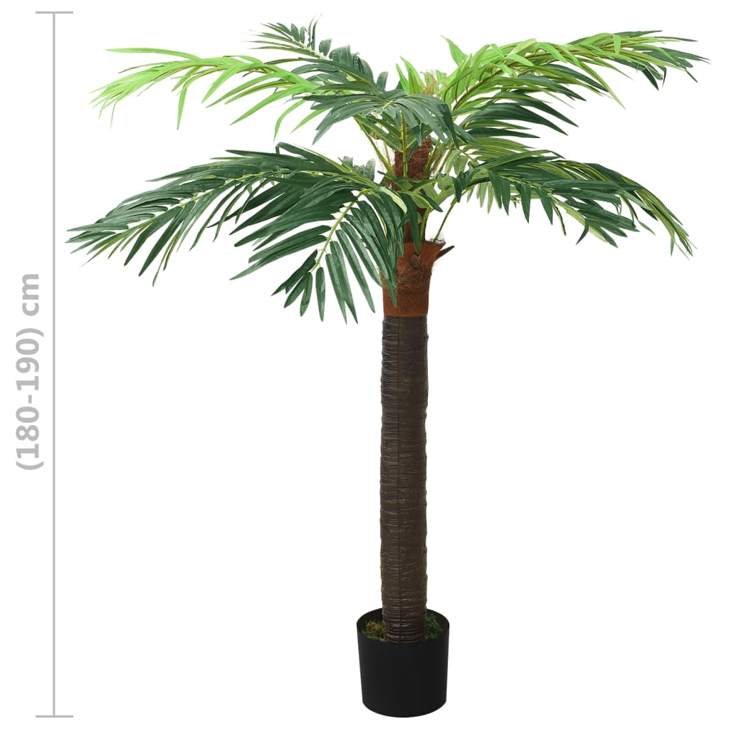 Plantă artificială palmier phoenix cu ghiveci, verde, 190 cm