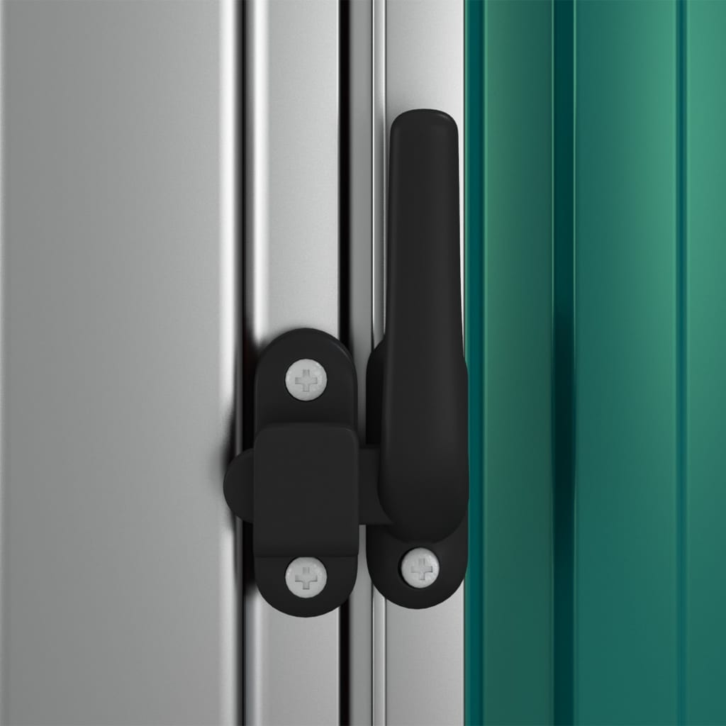 Șopron de grădină verde, 180,5x97x209,5 cm, oțel galvanizat