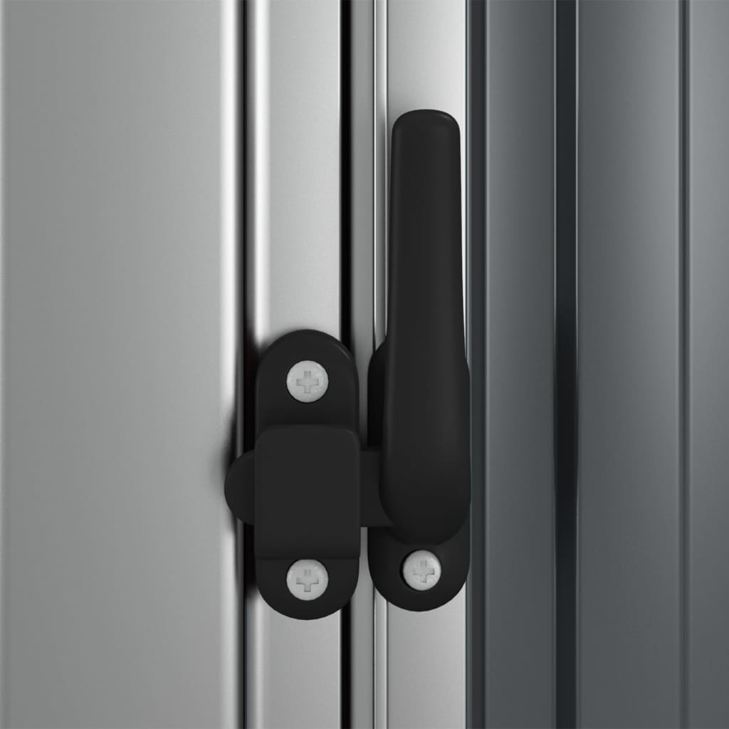 Magazie de grădină, gri, 180,5x97x209,5 cm, oțel galvanizat