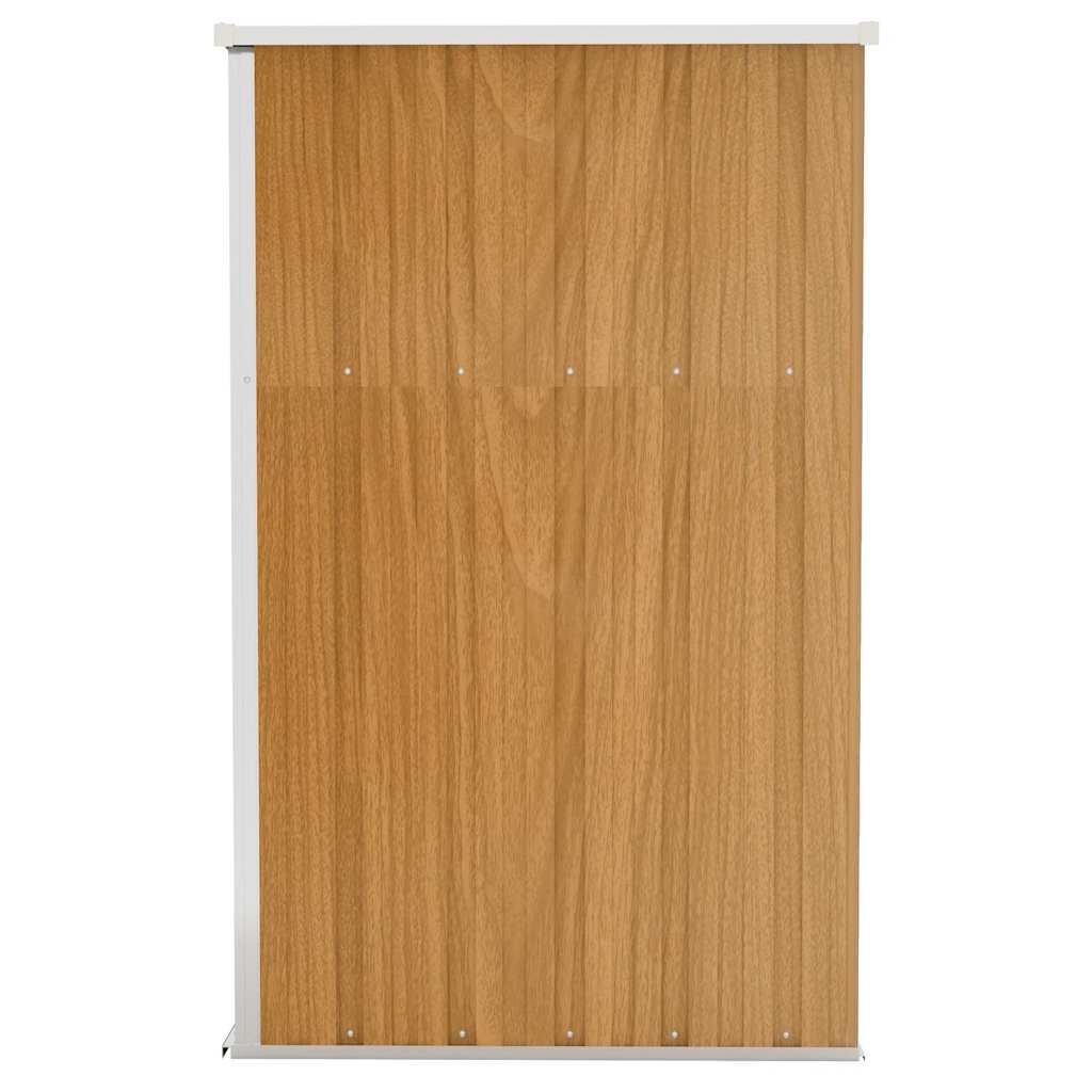 Șopron grădină/montaj perete maro 118x100x178cm oțel galvanizat