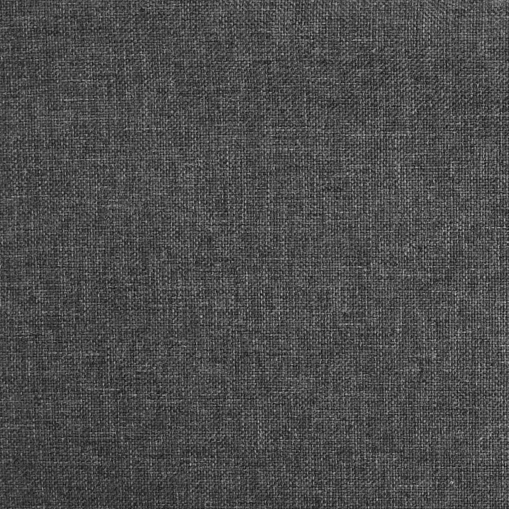 Scaune de bar, 2 buc., gri închis, material textil