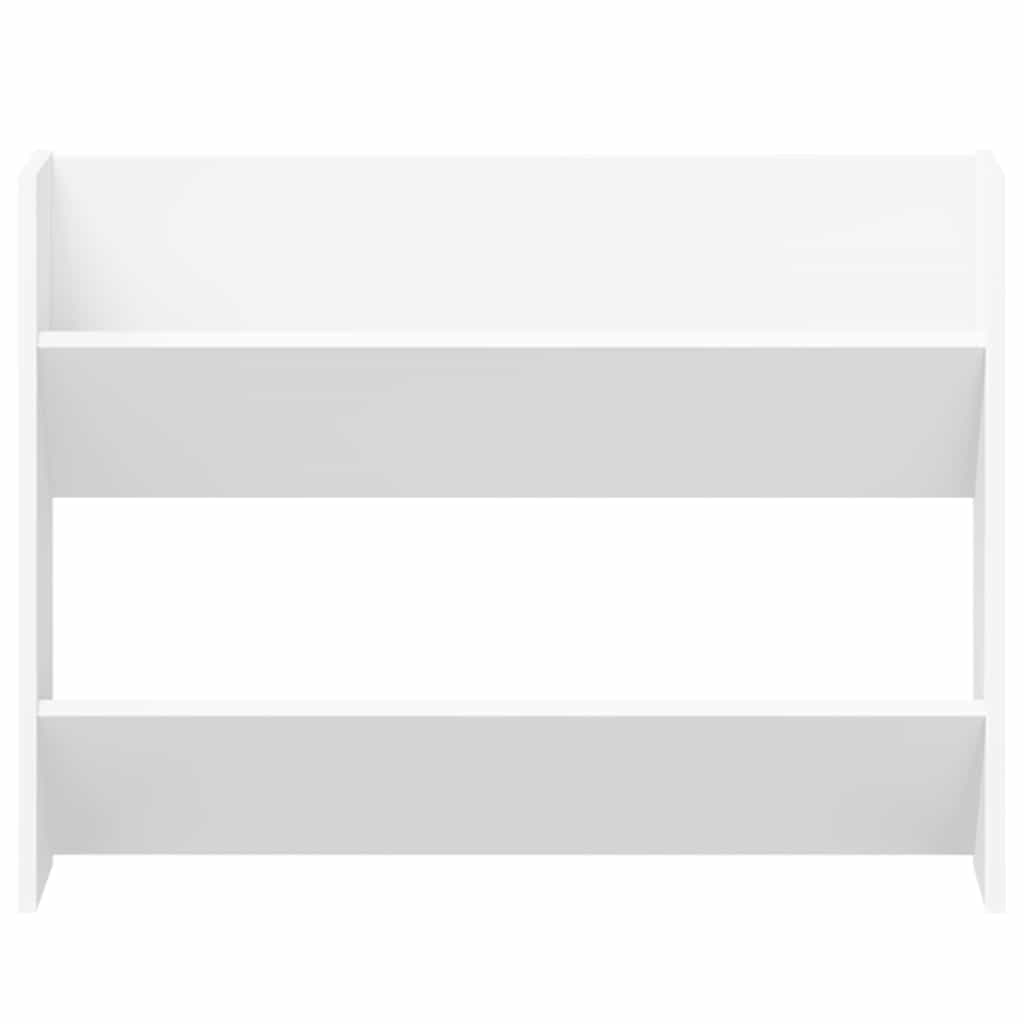 Pantofar de perete, alb, 80x18x60 cm, lemn prelucrat