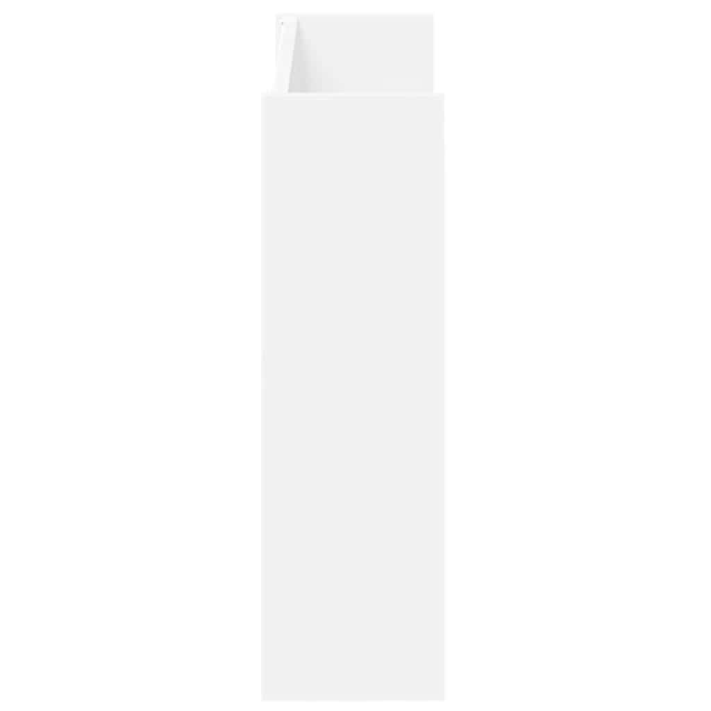 Pantofar de perete, alb, 80x18x60 cm, lemn prelucrat