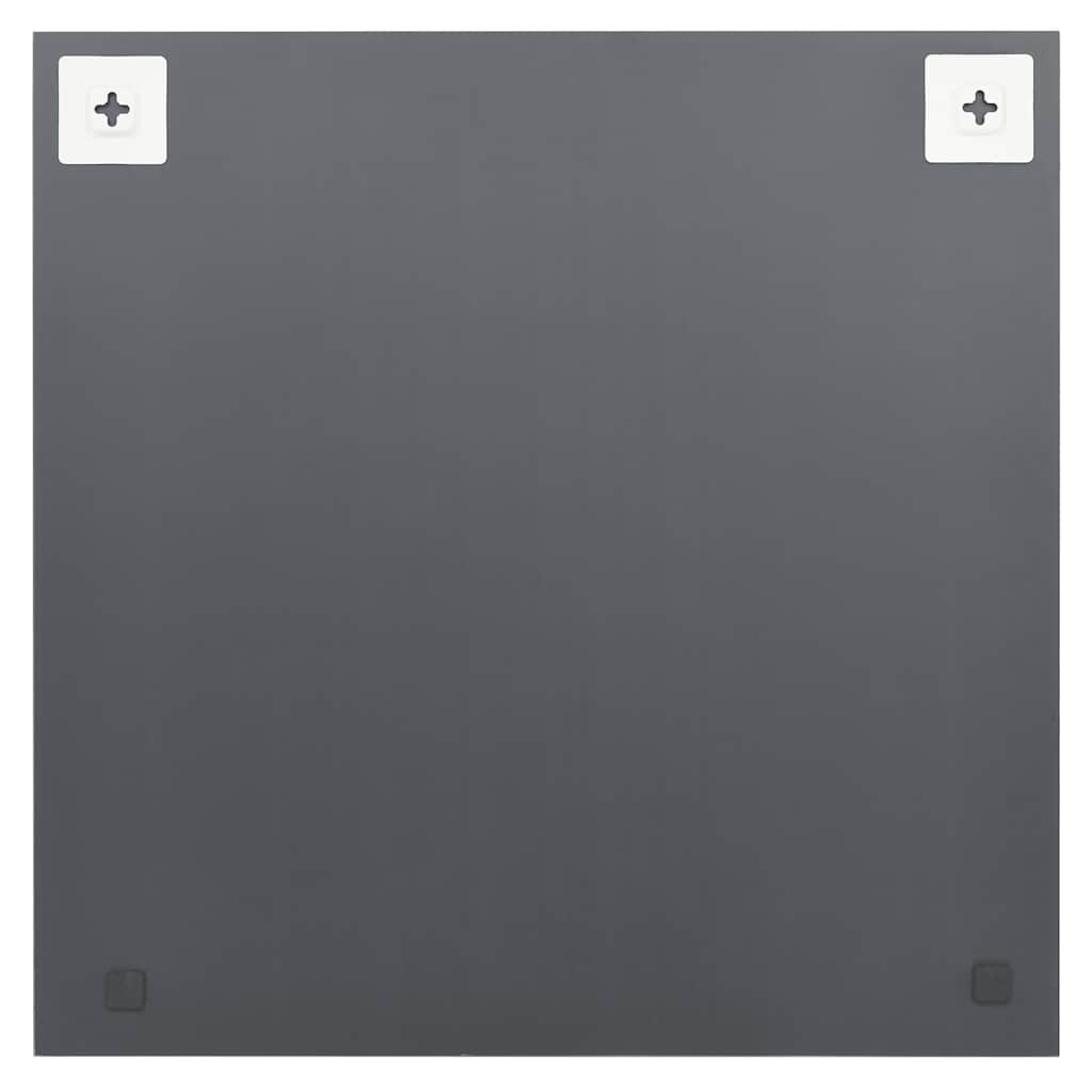 Oglindă de perete cu lumini LED, sticlă, pătrată