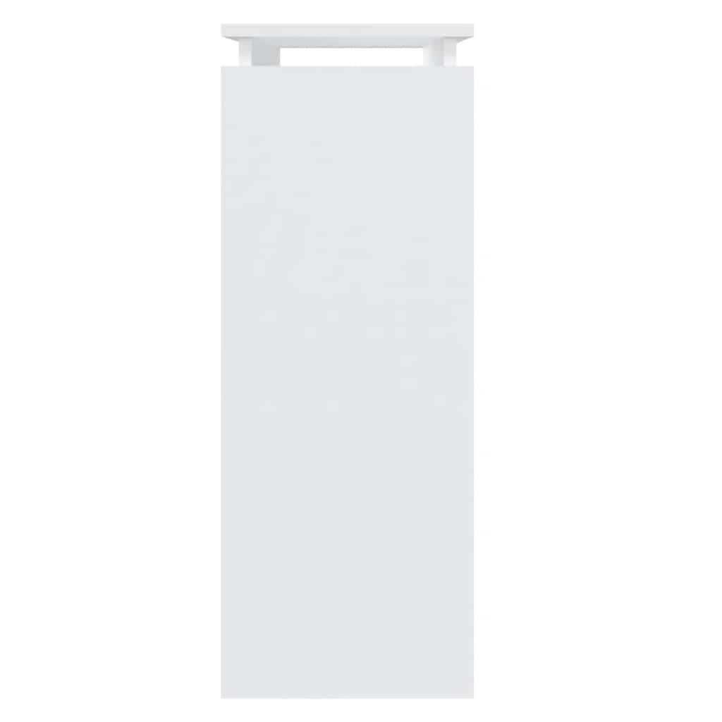 Masă consolă, alb, 80x30x80 cm, PAL