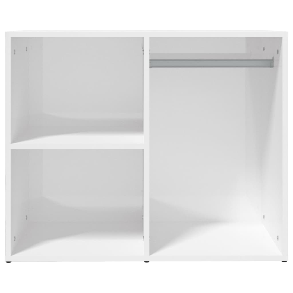 Dulap de dressing, alb extralucios, 80x40x65 cm, lemn compozit