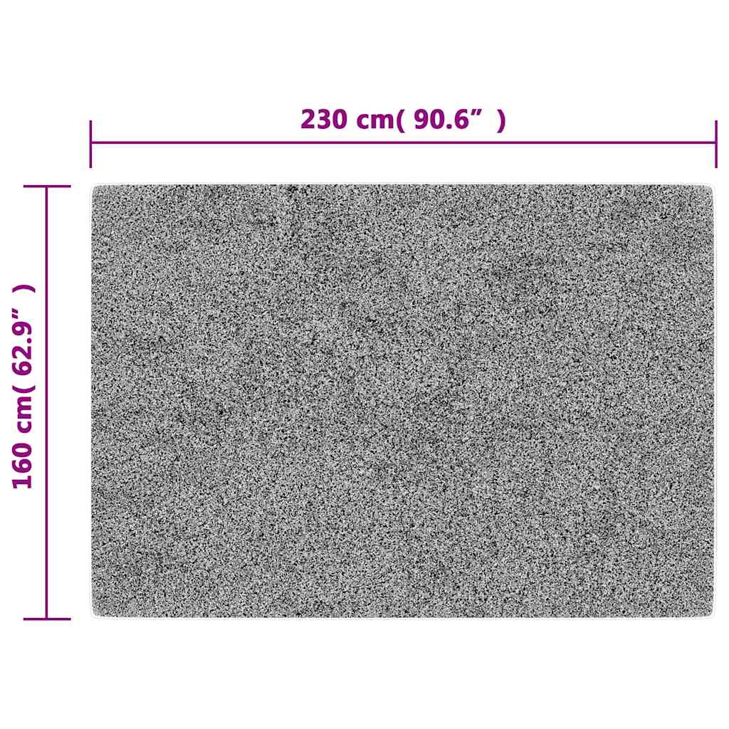Covor lavabil, gri, 160x230 cm