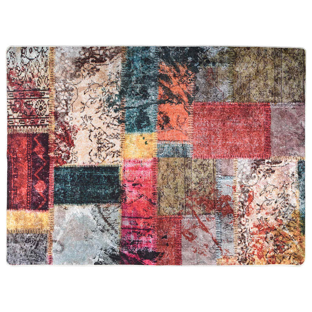 Covor lavabil, mozaic multicolor, 120x180 cm, antiderapant
