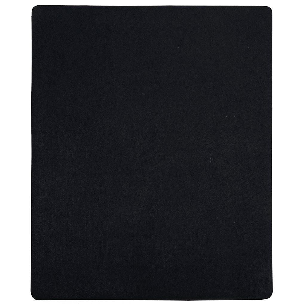 Cearșaf de pat cu elastic, 2 buc., negru, 180x200 cm, bumbac