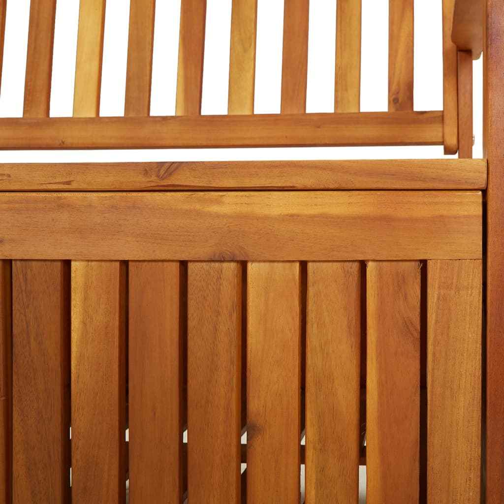 Bancă de depozitare , 170 cm, lemn masiv de acacia