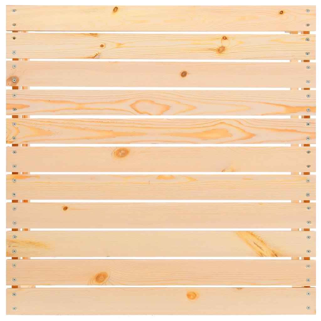 Set mobilier grădină cu perne crem, 3 piese, lemn masiv de pin