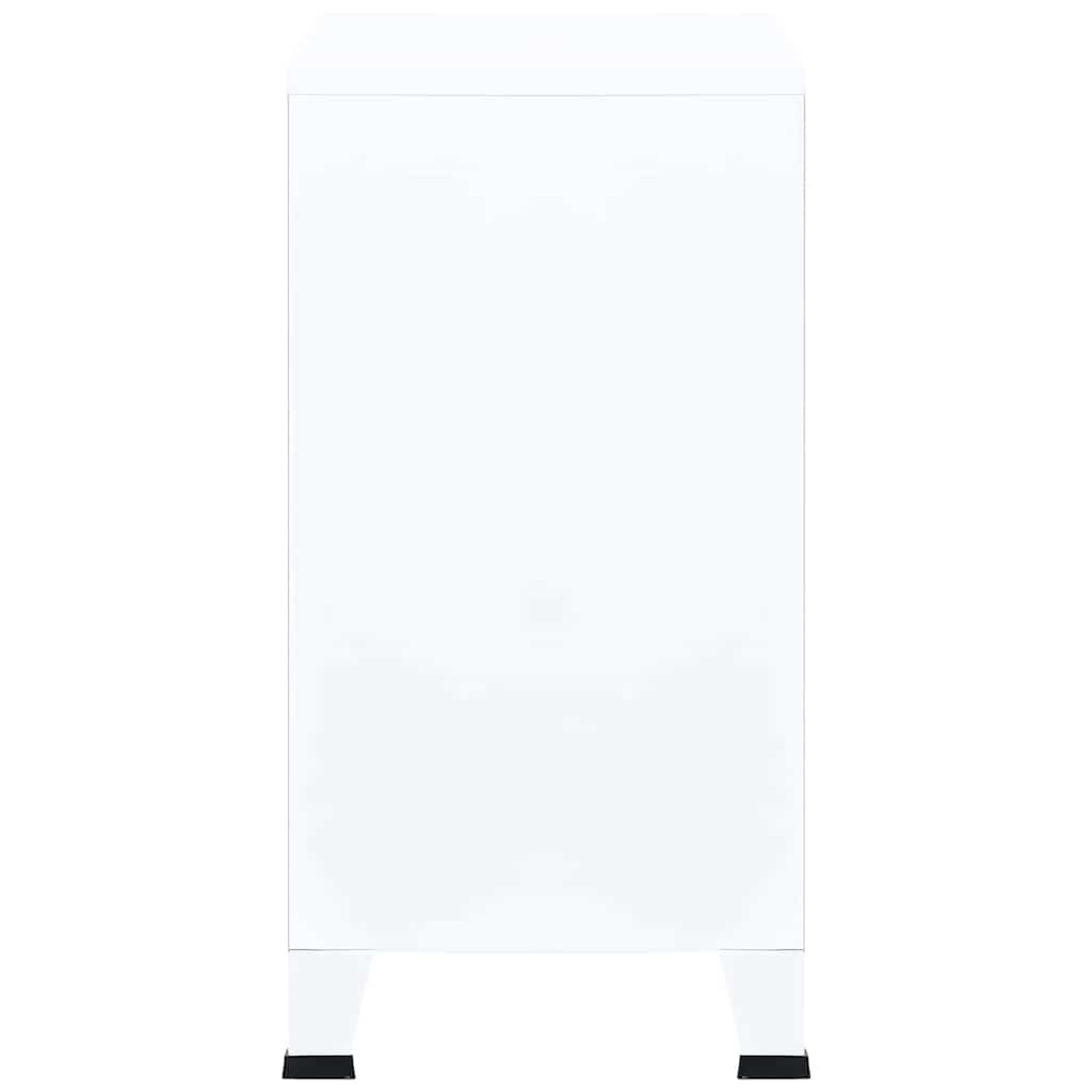 Dulap industrial de depozitare, alb, 75x40x80 cm, oțel