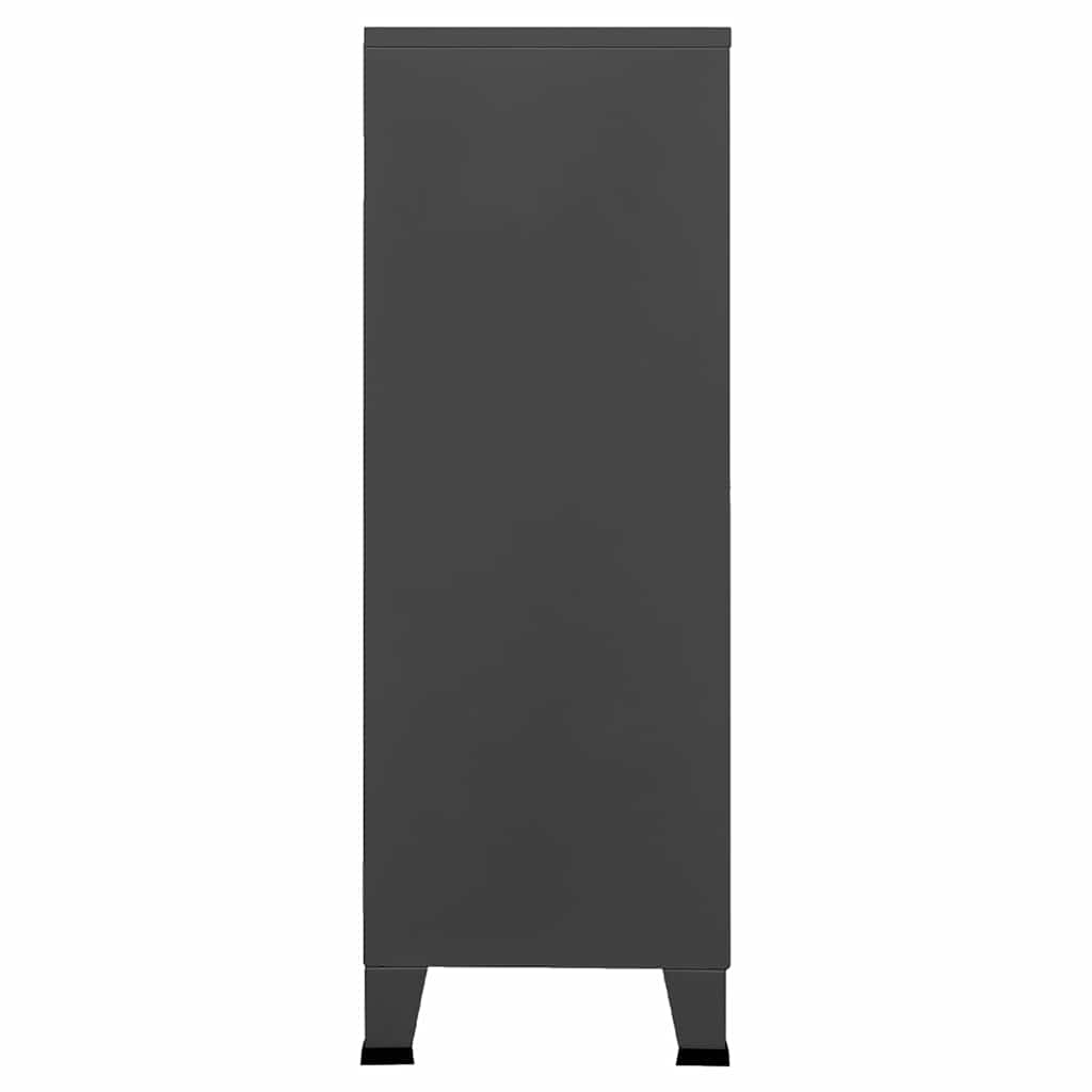 Dulap industrial de depozitare, antracit, 75x40x115 cm, metal