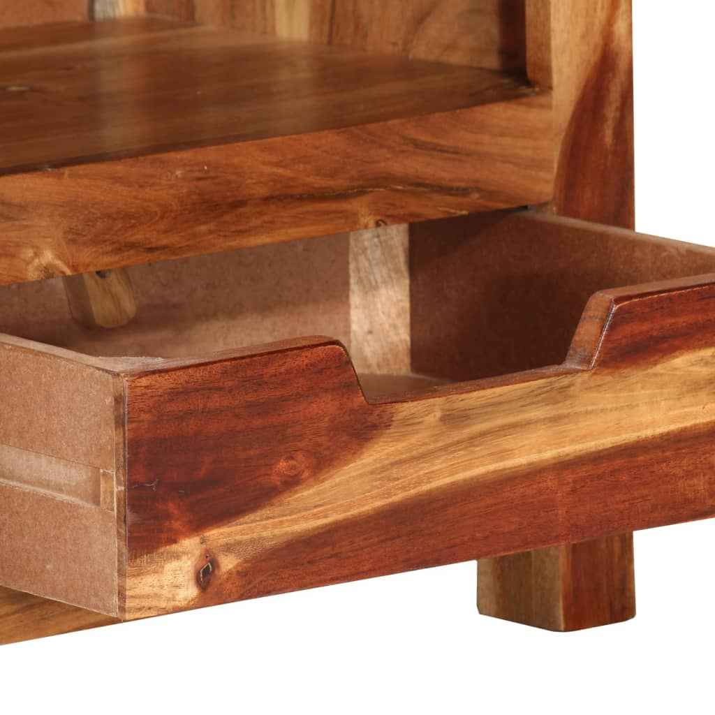 Comodă TV, 110x30x40 cm, lemn masiv de acacia