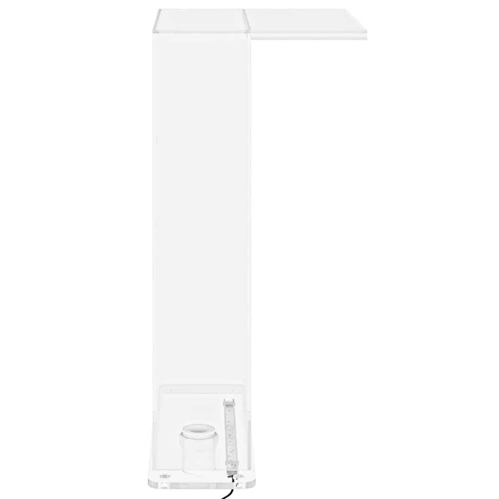 Fântână de piscină cu LED-uri RGB, acril, 51 cm