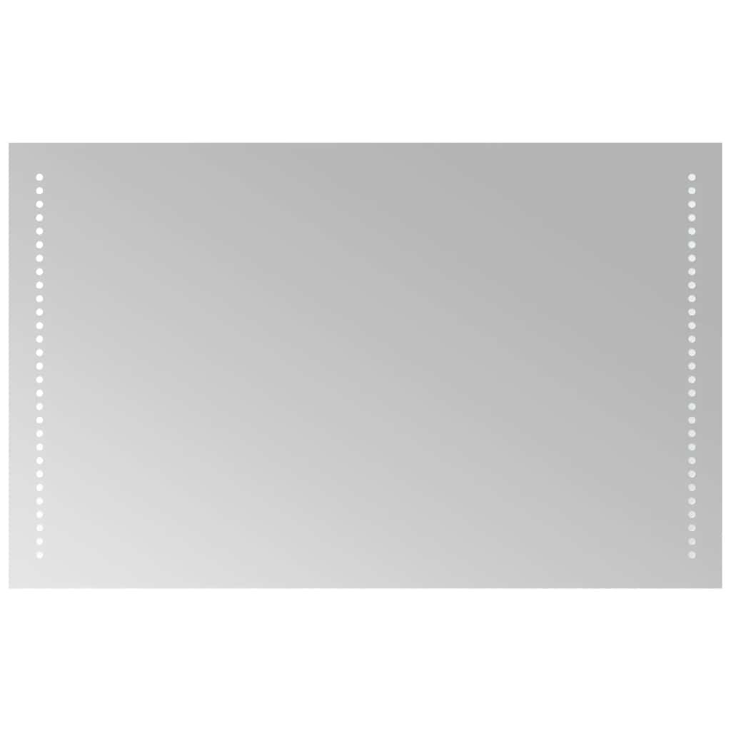 Oglindă de baie cu LED, 80x50 cm