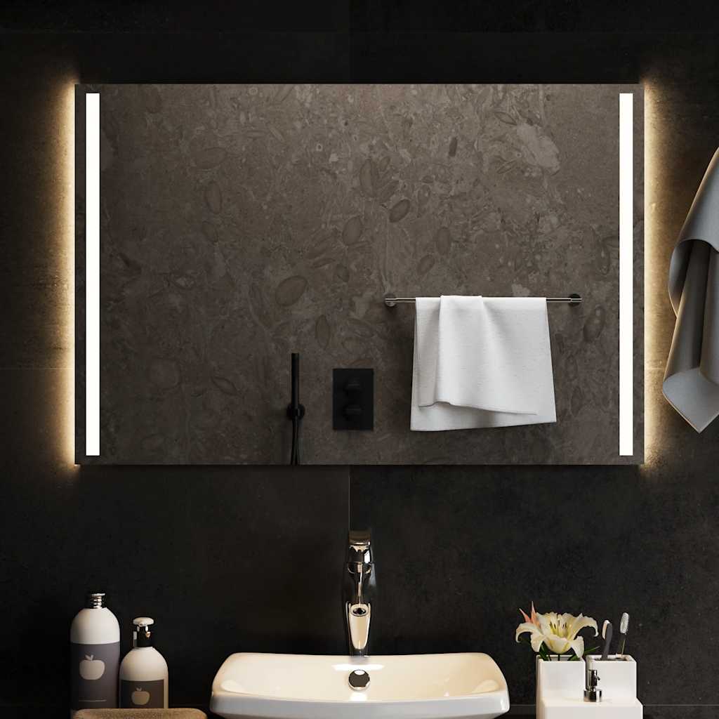 Oglindă de baie cu LED, 90x60 cm