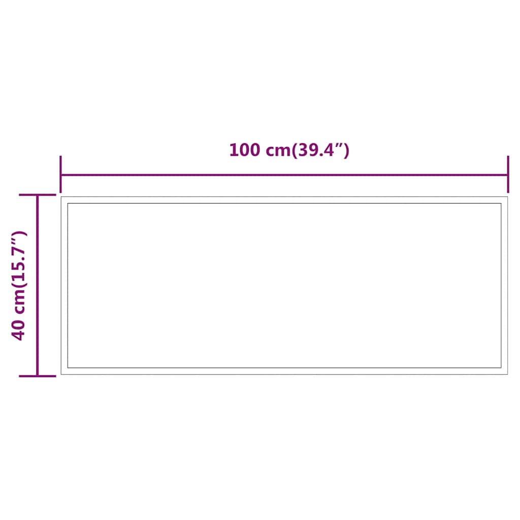 Oglindă de baie cu LED, 100x40 cm - Vendito