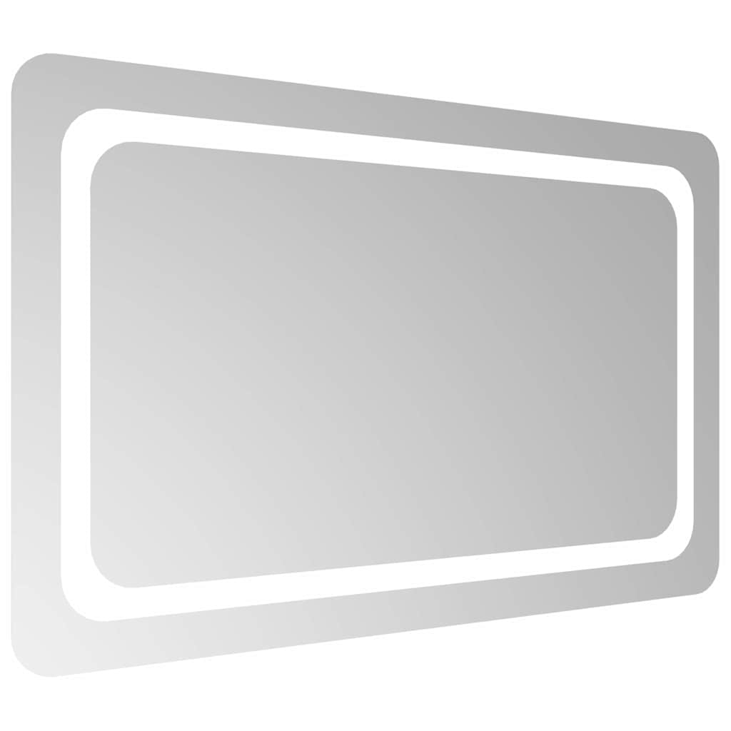 Oglindă de baie cu LED, 80x50 cm