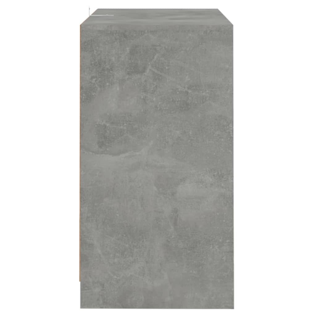 Servante, 2 buc., gri beton, 70x41x75 cm, lemn prelucrat
