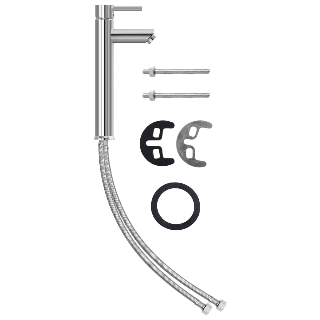 Chiuvetă baie robinet și scurgere tip push, negru sticlă călită