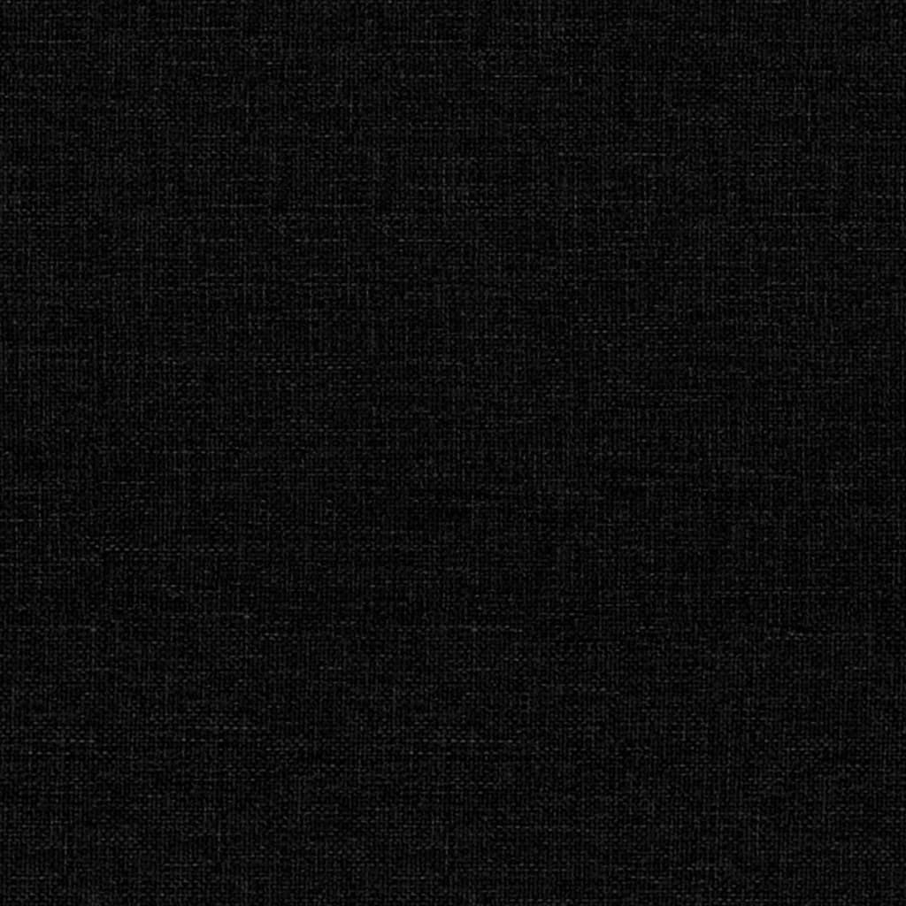 Fotoliu rabatabil cu spătar aripi, negru, textil