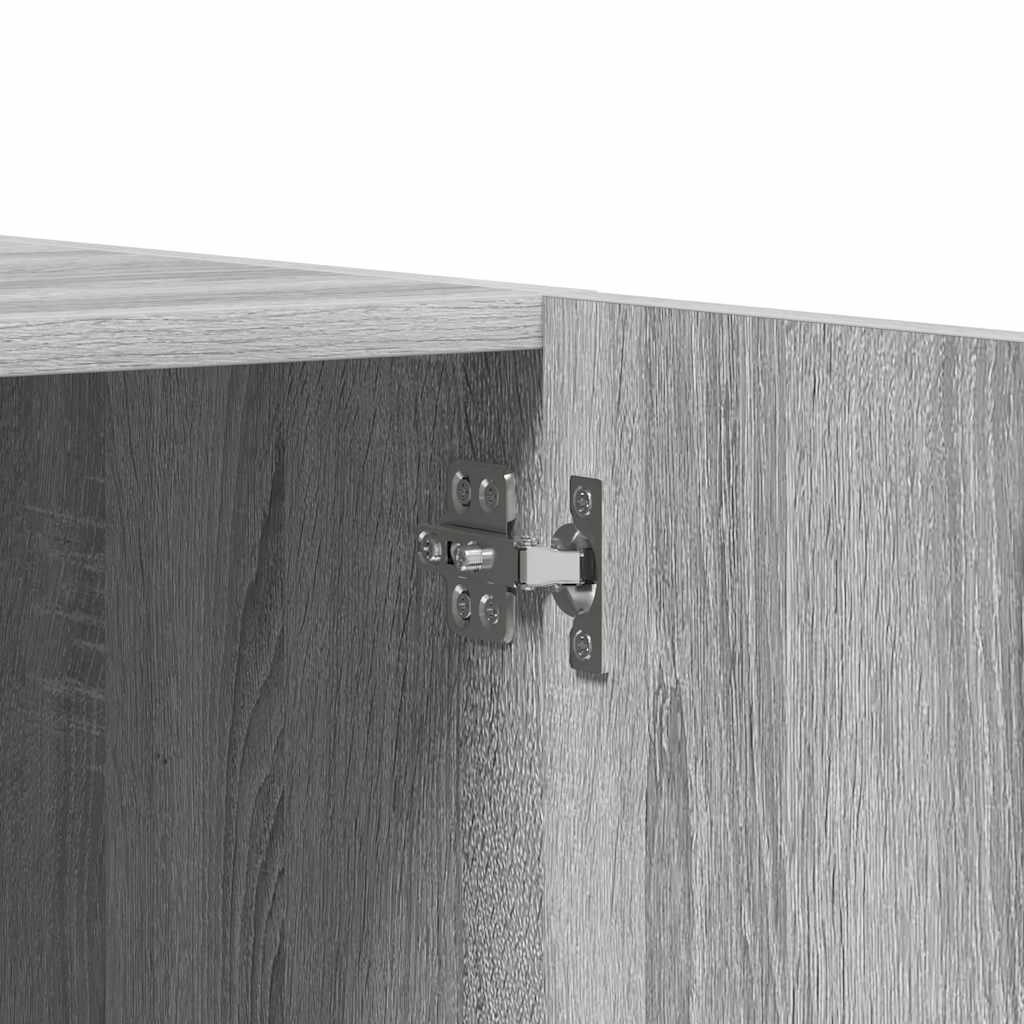 Șifonier, gri sonoma, 90x52x200 cm, lemn prelucrat