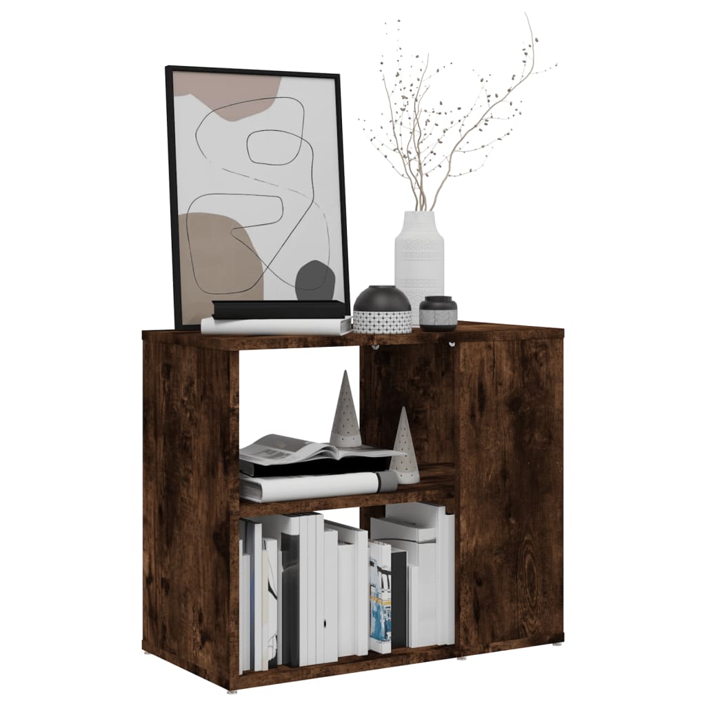 Dulap lateral, stejar fumuriu, 60x30x50 cm, lemn prelucrat