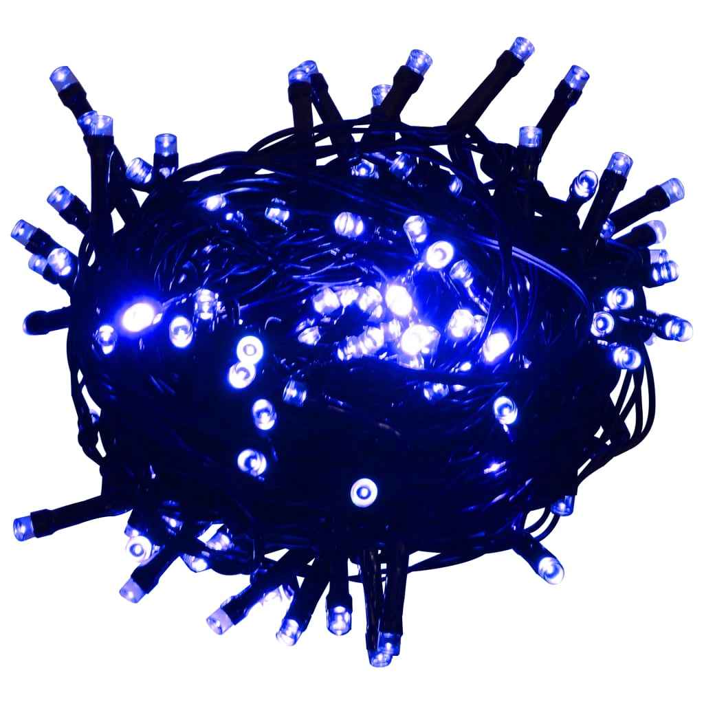 Instalație cu 2000 LED-uri, albastru, 200 m, PVC