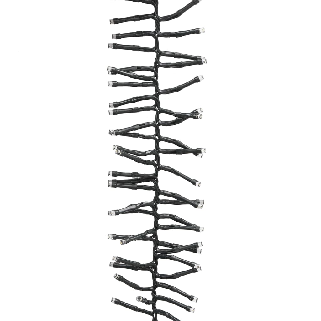 Instalație cluster, 2000 LED-uri, multicolor pastel, 17 m, PVC