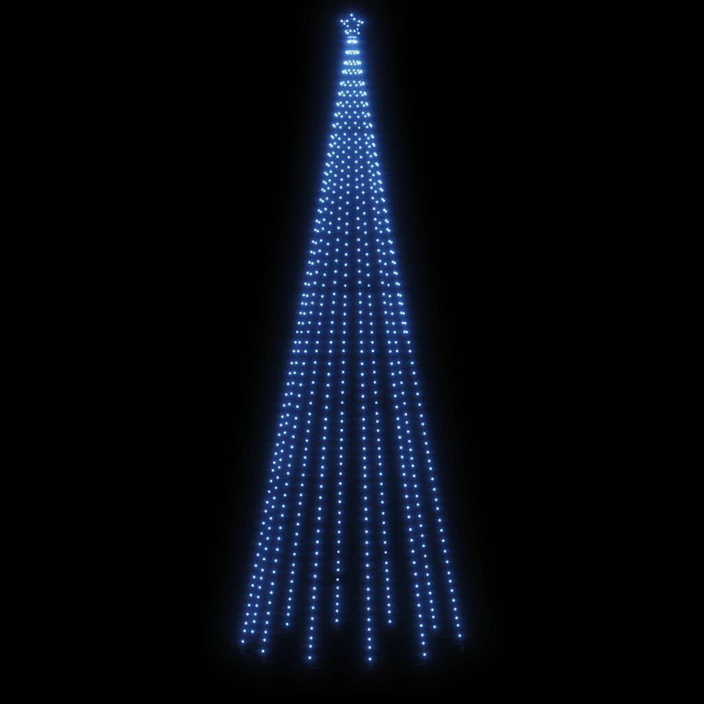Brad de Crăciun conic, 732 LED-uri, albastru, 160x500 cm