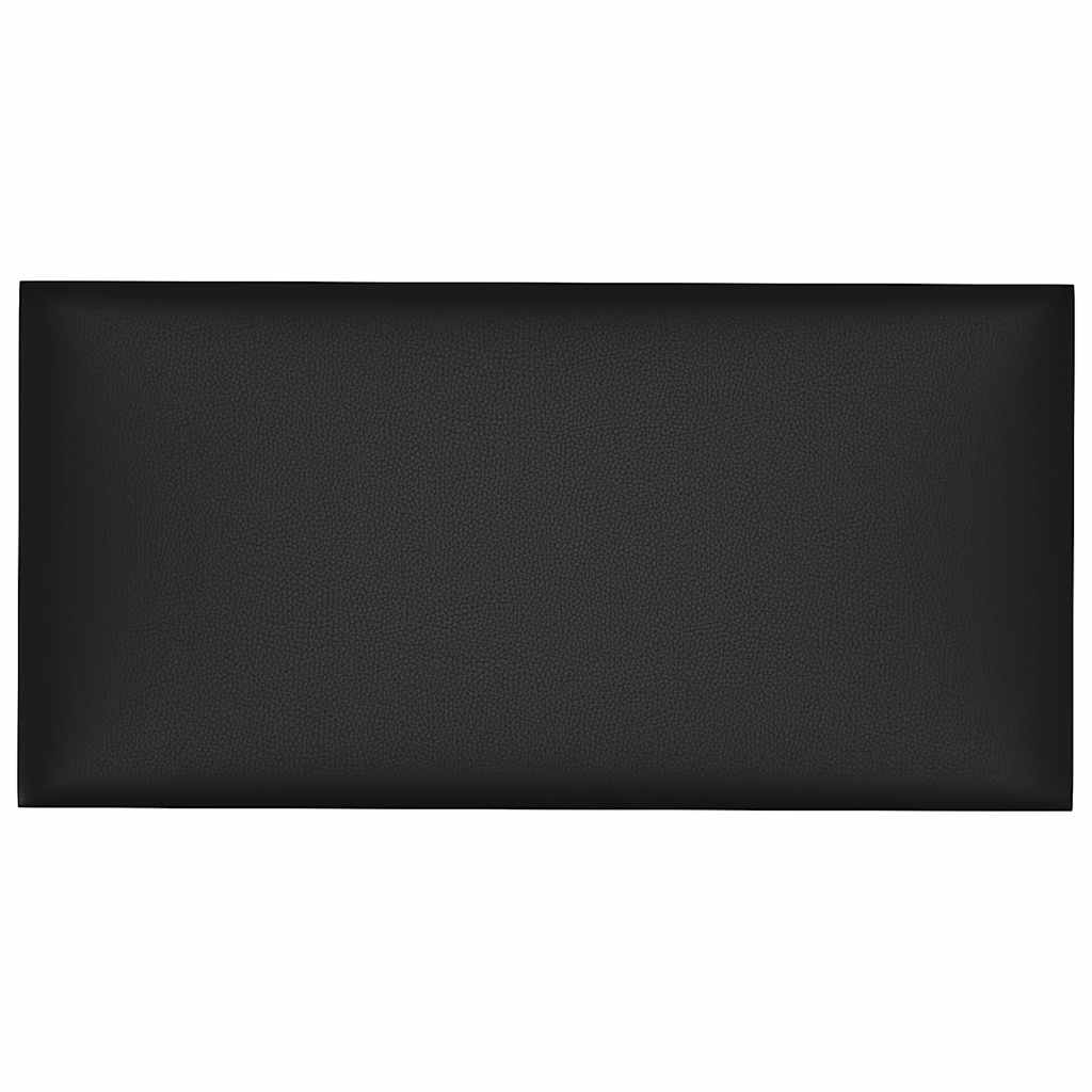 Panouri de perete 12 buc. negru 60x30 cm piele eco 2,16 m²