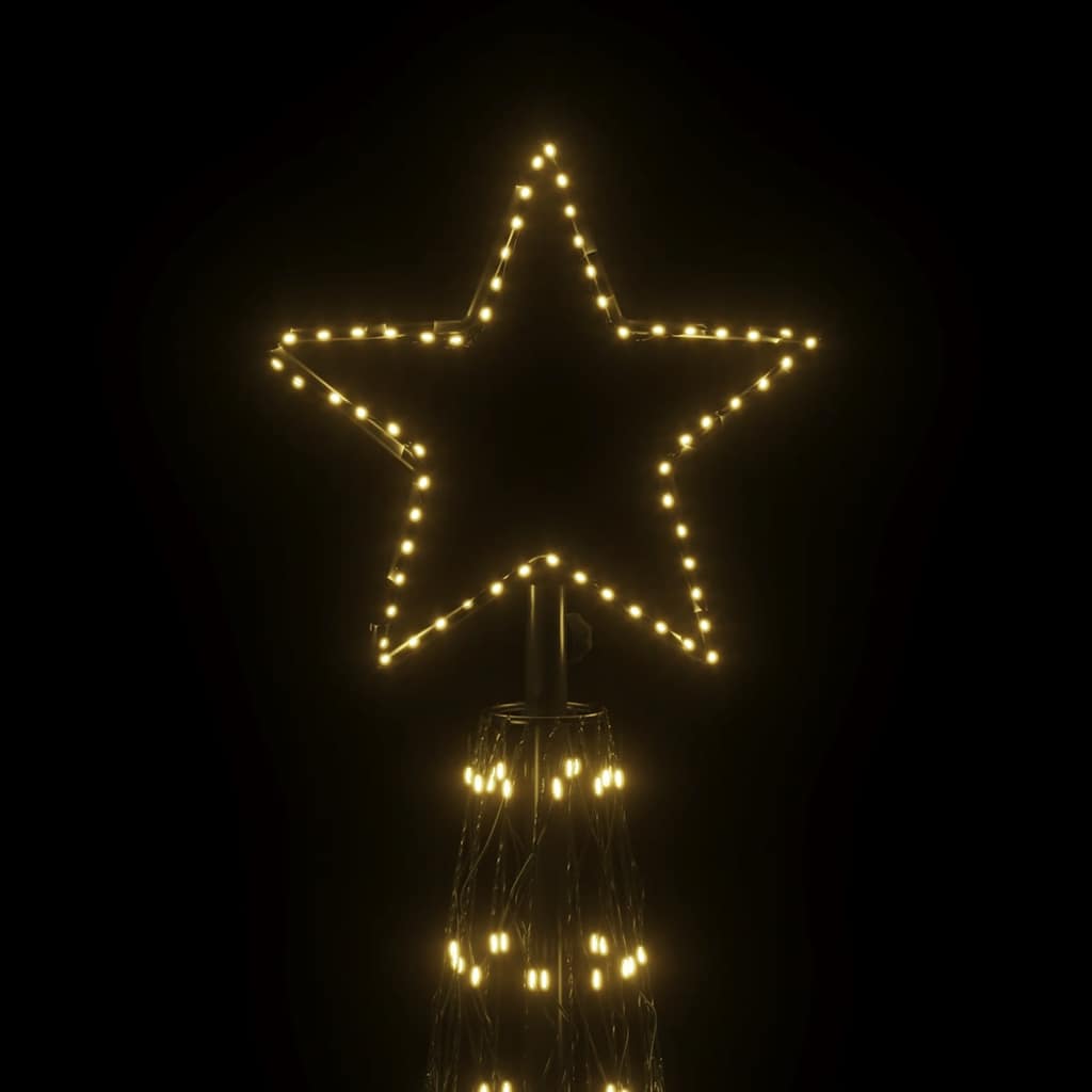 Brad de Crăciun conic, 3000 LED-uri, alb cald, 230x800 cm