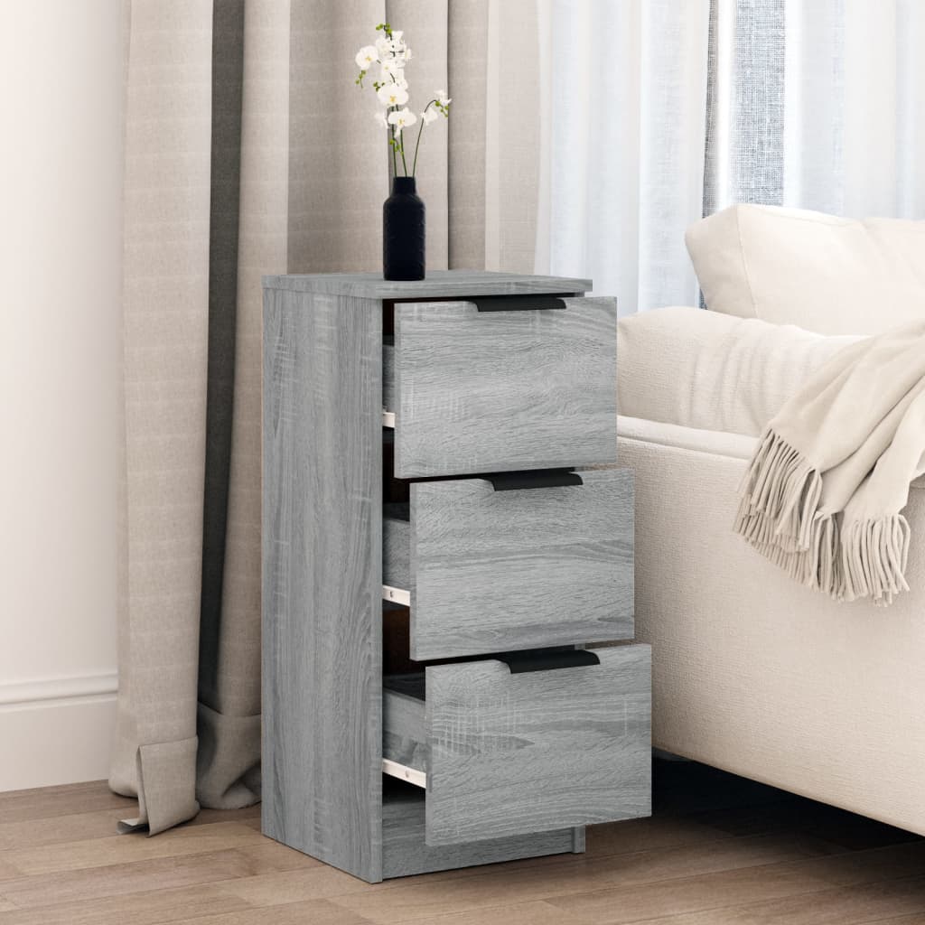 Servantă, sonoma gri, 30x30x70 cm, lemn prelucrat