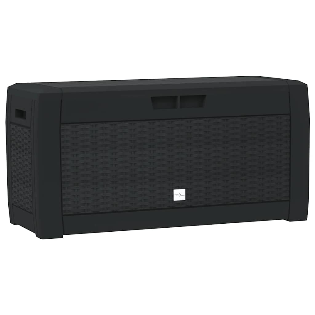 Ladă depozitare de grădină antracit 119x48x60 cm polipropilenă