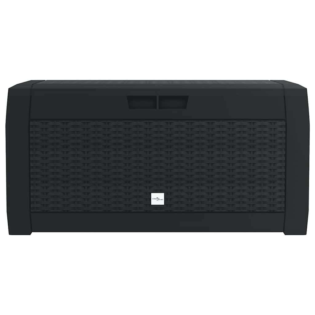 Ladă depozitare de grădină antracit 119x48x60 cm polipropilenă