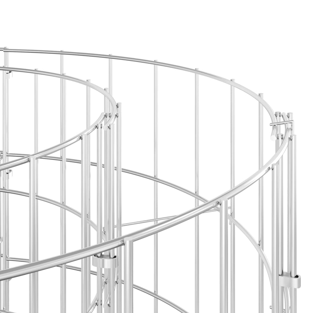 Compostor de grădină, Ø100x50 cm, oțel galvanizat