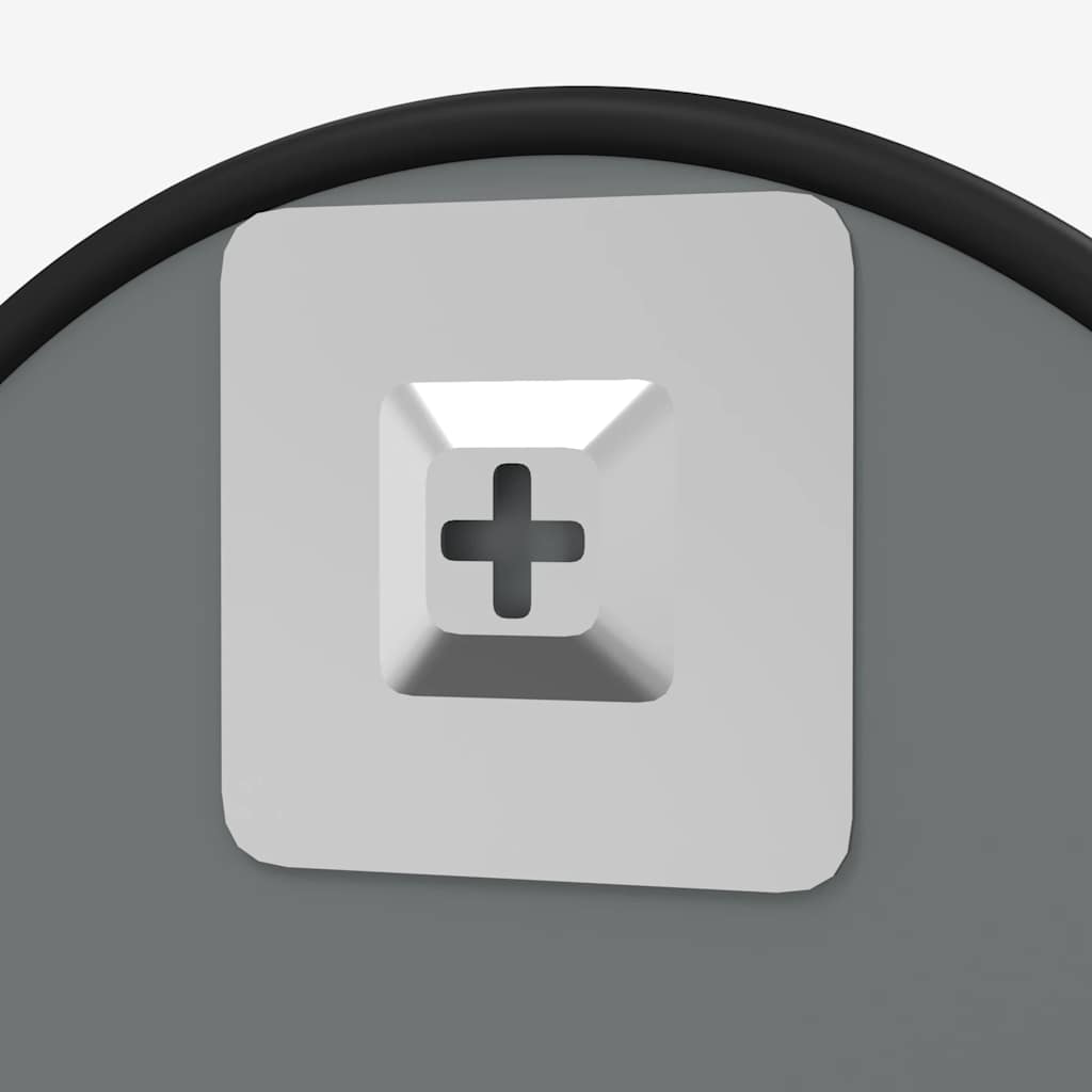 Oglindă de perete rotundă, negru, Ø 50 cm