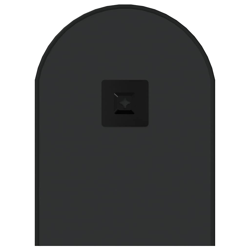 Oglindă de perete, negru, 60x25 cm, ovală