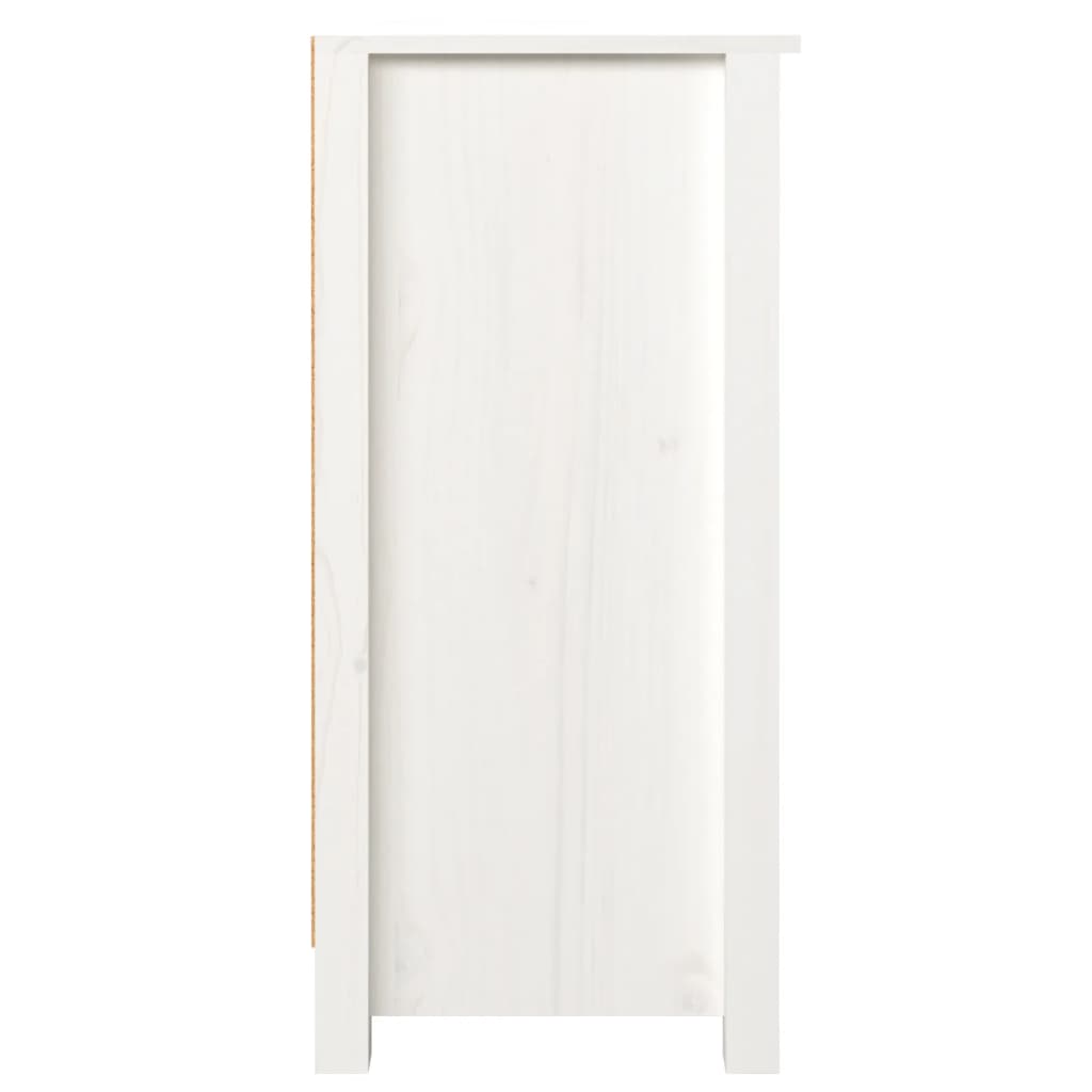 Servantă, alb, 100x35x74 cm, lemn masiv de pin