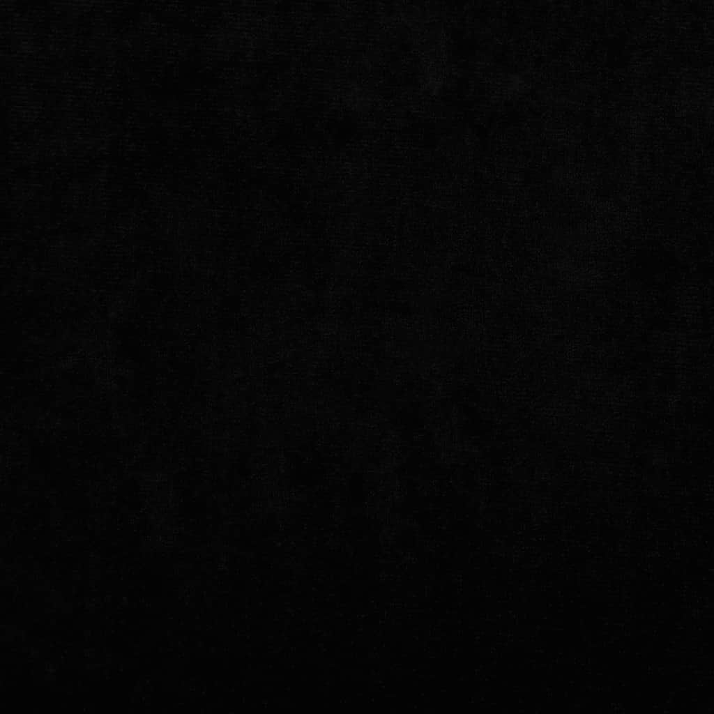 Pat de câini, negru, 50x40x26,5 cm, catifea