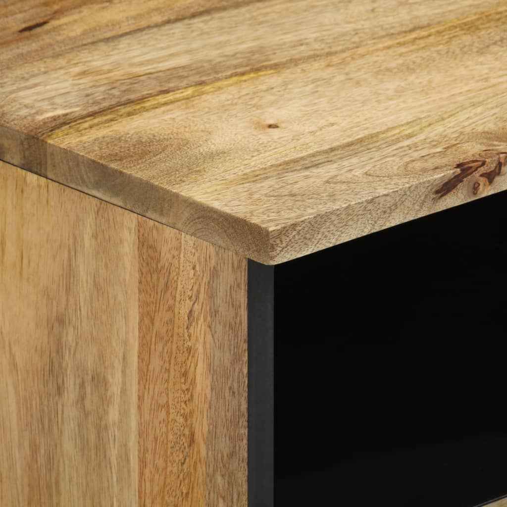 Noptiere, 2 buc., 40x33x46 cm, lemn masiv de acacia