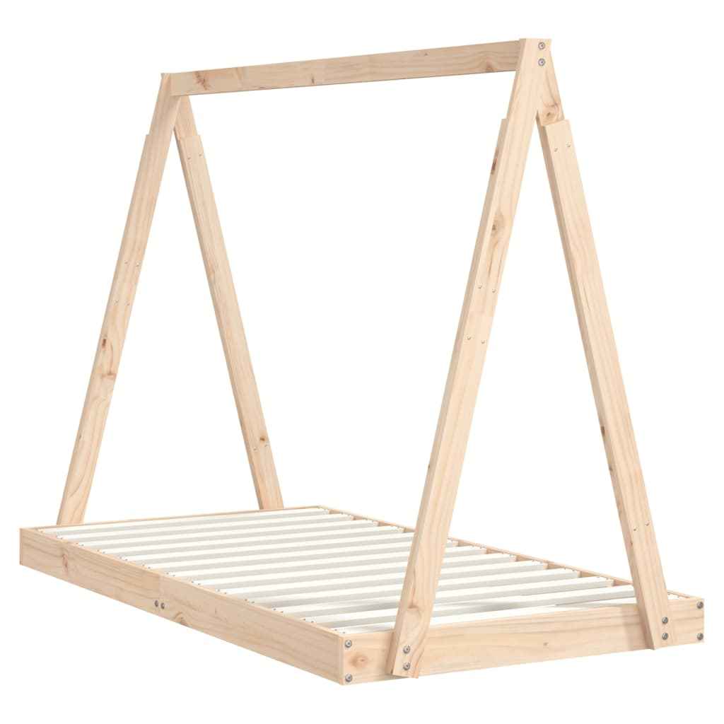 Cadru de pat pentru copii, 80x160 cm, lemn masiv de pin