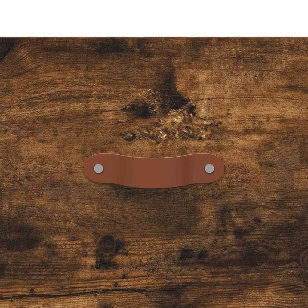 Dulap înalt, stejar fumuriu, 69,5x34x180, lemn compozit