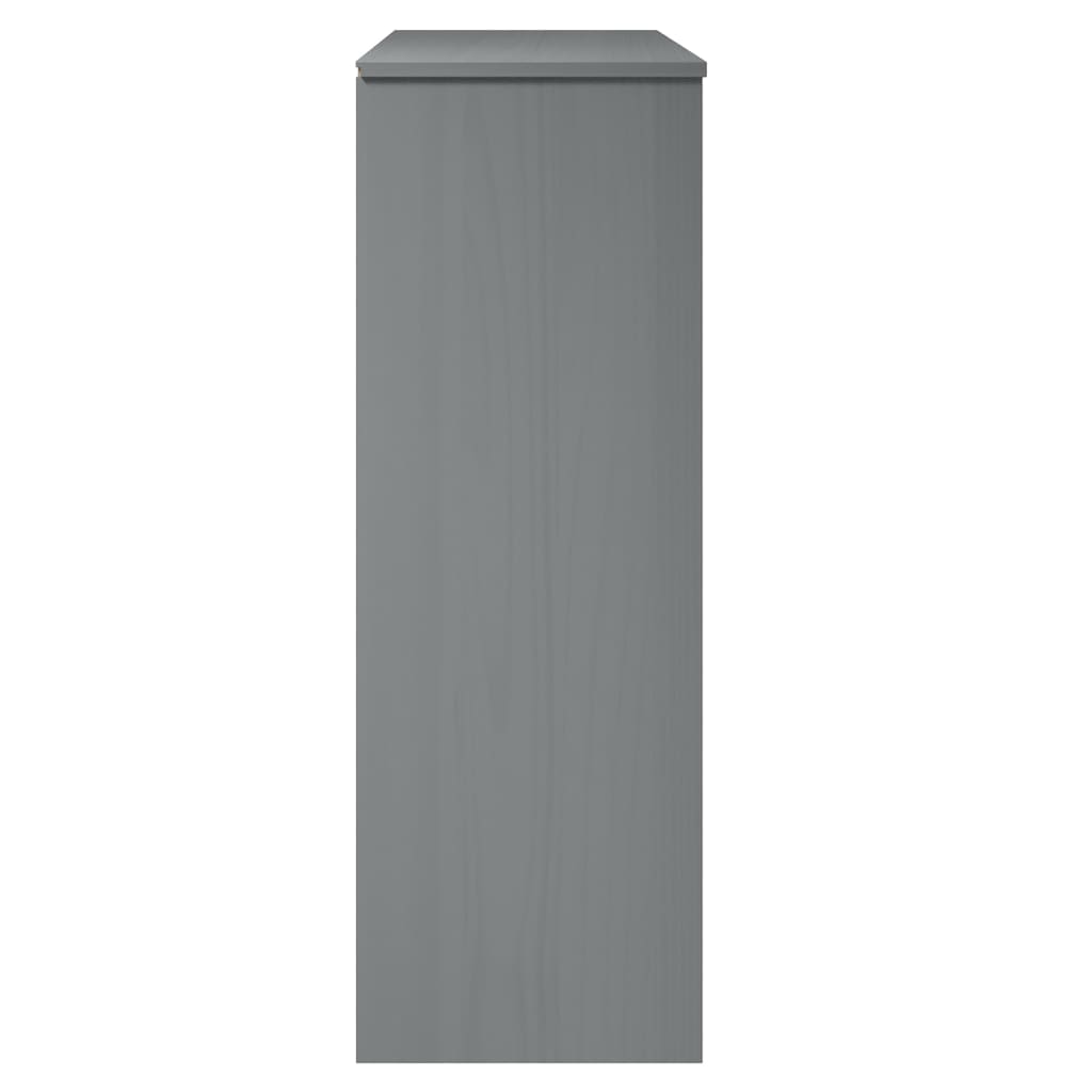 Rafturi superioare dulap înalt, gri, 90x35x100 cm, lemn de pin