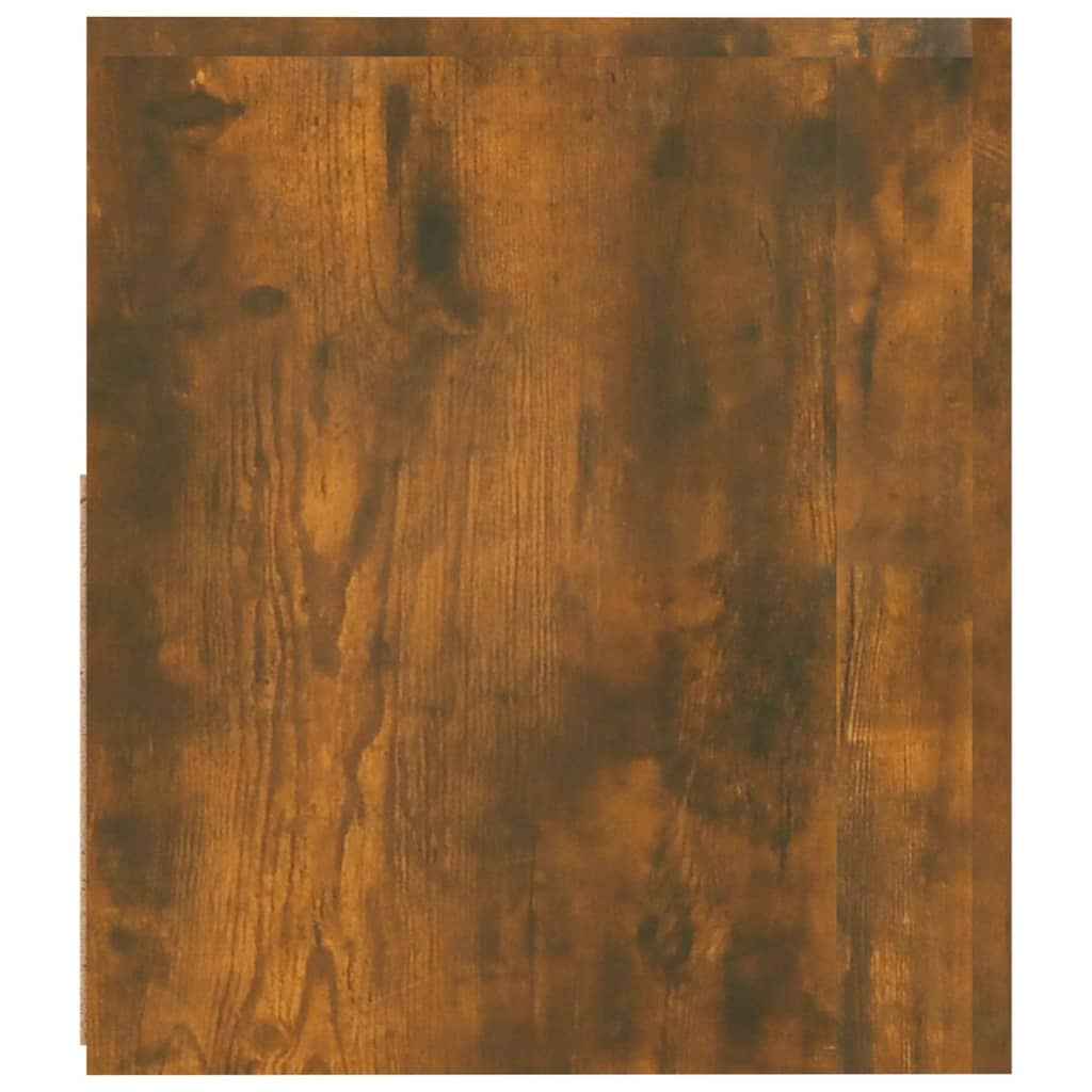 Noptiere cu lumini LED, 2 buc., stejar afumat, 60x35x40 cm