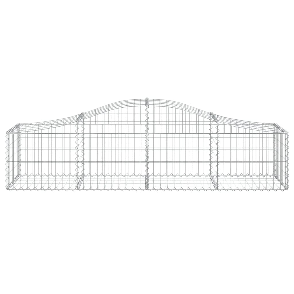 Coșuri gabion arcuite 5 buc, 200x50x40/60 cm, fier galvanizat