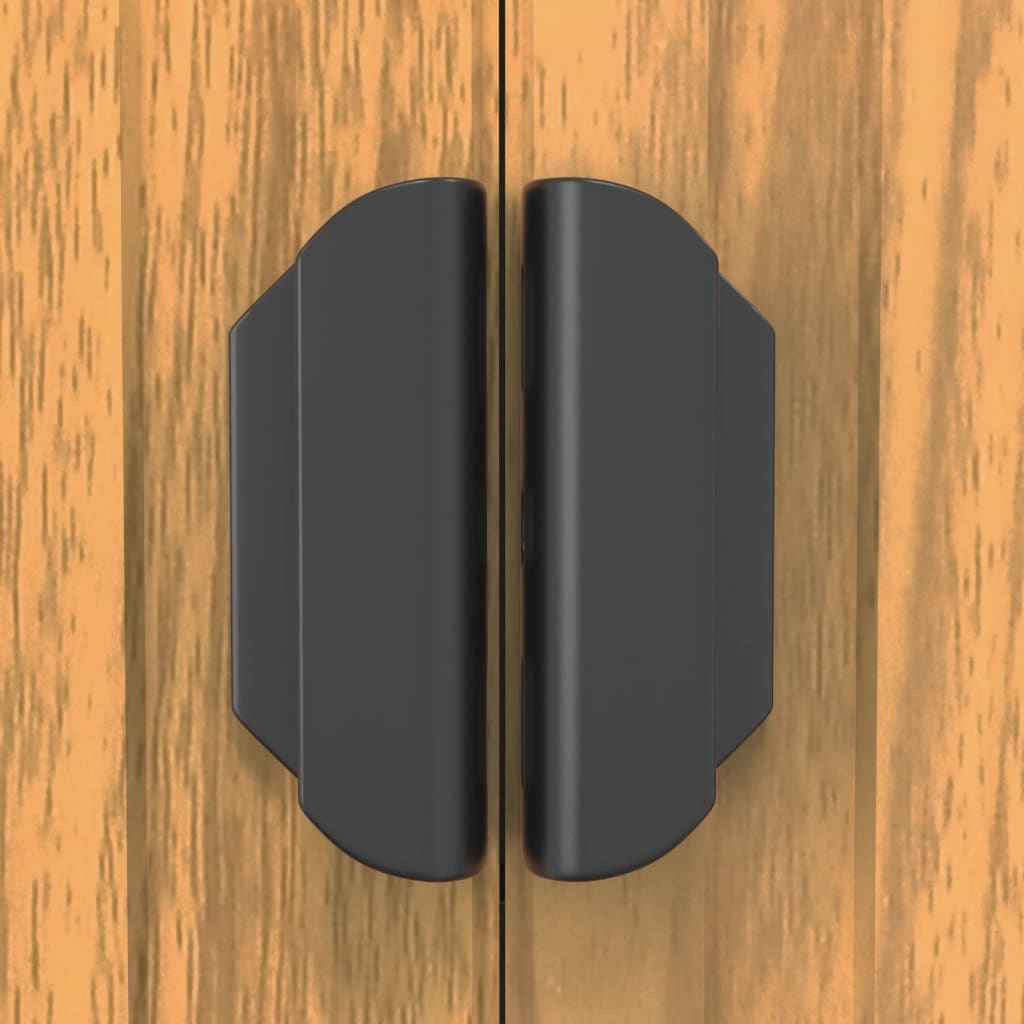 Șopron de grădină, maro deschis, 192x357x223 cm, oțel zincat