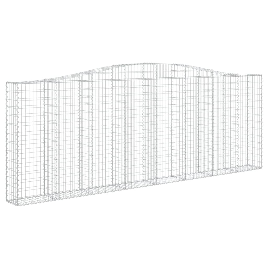 Coș gabion arcuit, 400x30x140/160 cm, fier galvanizat