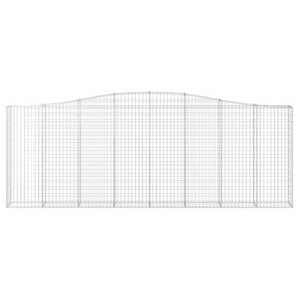 Coș gabion arcuit, 400x30x140/160 cm, fier galvanizat
